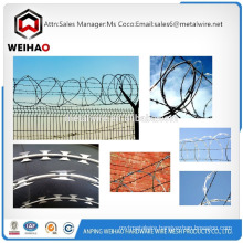 Laos salable Welcome to inquiry good quality Razor Barbed Wire BTO-22 Razor Barbed Wire